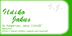 ildiko jakus business card